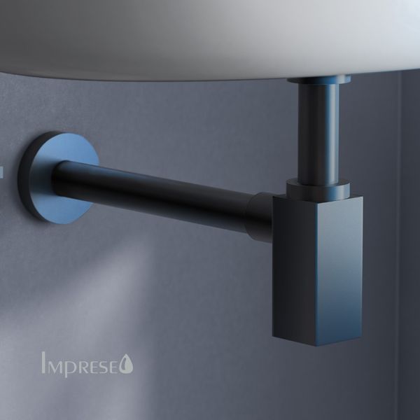 Imprese GRAFIKY графитовый мат. Сифон для умывальника, без слива: 1/4. ZMK041807600 ZMK041807600 фото