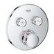Термостат для душу прихованого монтажу Grohe Grohtherm SmartControl, кнопки, зовнішня частина, хром 29119000 29119000 фото 1