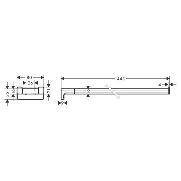 Тримач рушників HANSGROHE ADDSTORIS 41770990, золото HANSGROHE 41770990 41770990 фото