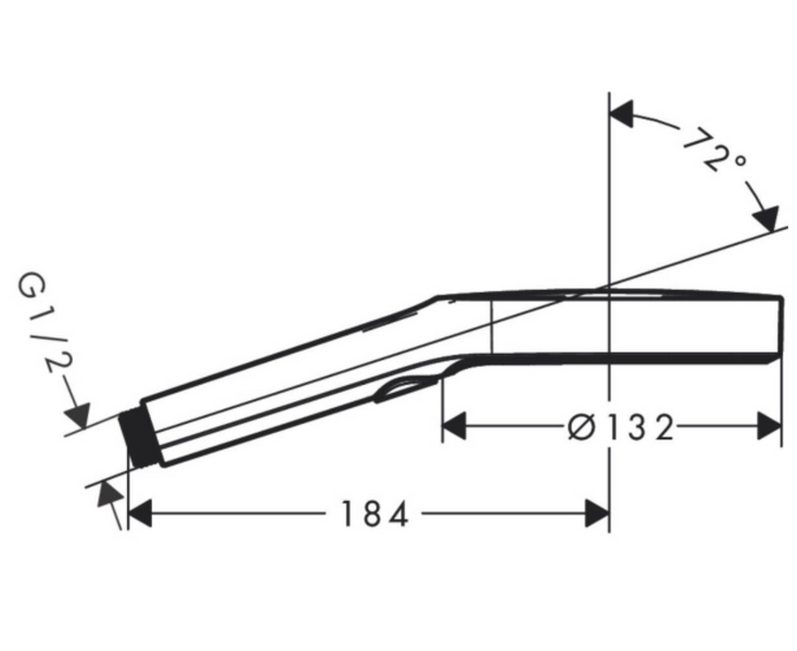 RAINFINITY ручний душ 130, 3jet, колір шлифованний чорний хром HANSGROHE 26864340 26864340 фото