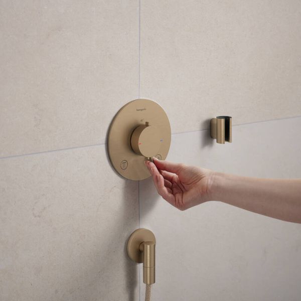 FIXFIT FINE S шлангове з'єднання, шліфованна бронза HANSGROHE 28882140 28882140 фото