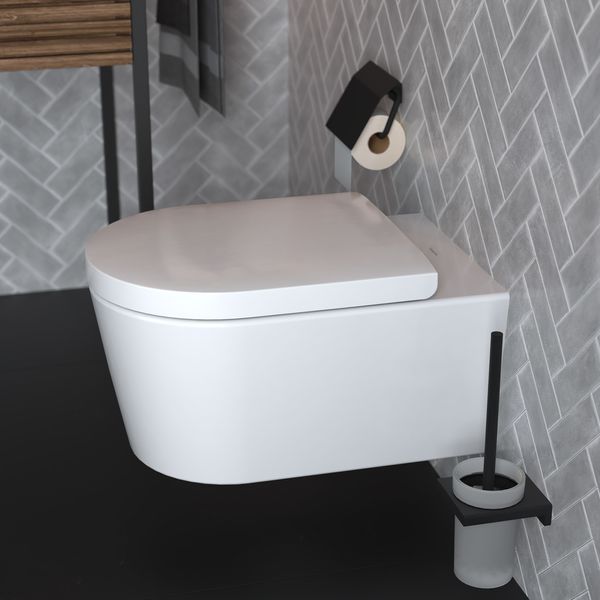 Тримач туалетного паперу HANSGROHE ADDSTORIS 41753670, чорний HANSGROHE 41753670 41753670 фото