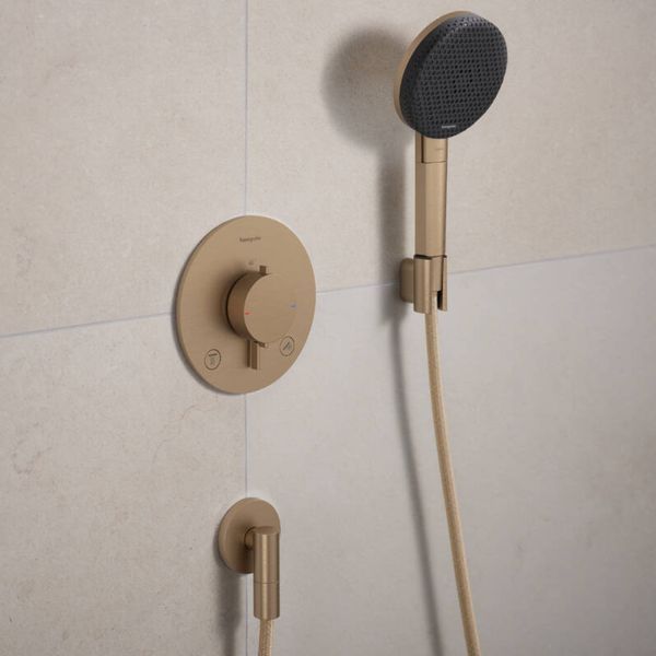 FIXFIT FINE S шлангове з'єднання, шліфованна бронза HANSGROHE 28882140 28882140 фото