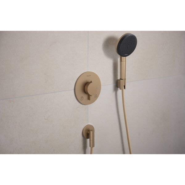 FIXFIT FINE S шлангове з'єднання, шліфованна бронза HANSGROHE 28882140 28882140 фото