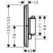 SHOWER SELECT COMFORT Q термостат для 2х споживачів , ПМ, колір білий матовий HANSGROHE 15583700 15583700 фото 2