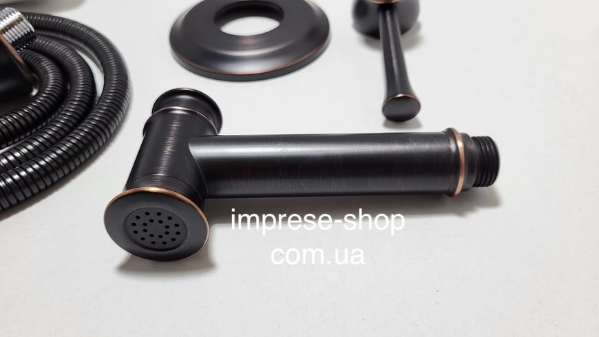 Imprese Podzima Zrala брашированный черный (бронза). Гигиенический душ с смесителем скрытого монтажа. ZMK02170812 ZMK02170812 фото