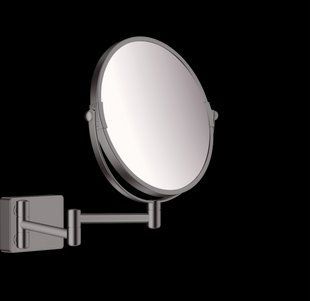 ADDSTORIS дзеркало косметичне, колір шліфованний чорний хром HANSGROHE 41791340 41791340 фото