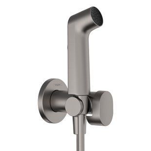 HANSGROHE S гігієнічний душ, зі шлангом 1,25 м і тримачем, колір шліфованний чорний хром HANSGROHE 29232340 29232340 фото