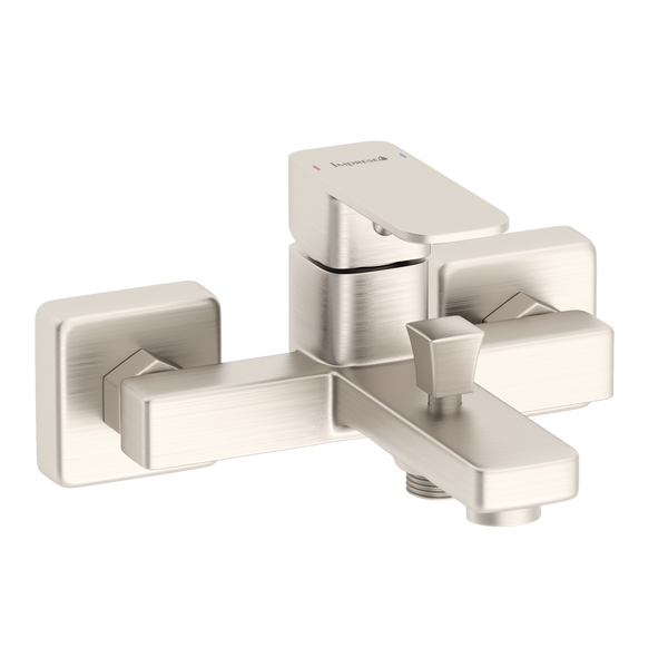 Imprese Bilovec нікель. Змішувач для ванни квадратний soft-cube, 159/35. f03200906AB 94014 фото