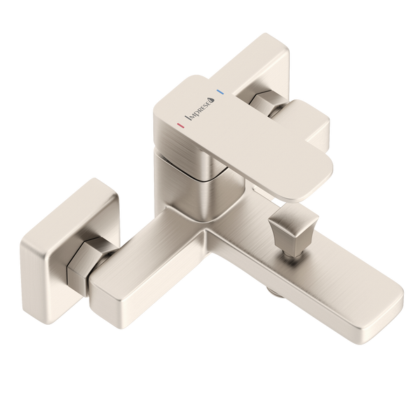 Imprese Bilovec нікель. Змішувач для ванни квадратний soft-cube, 159/35. f03200906AB 94014 фото