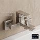 Imprese Bilovec никель. Смеситель для ванны квадратный soft-cube, 159/35. f03200906AB f03200906AB фото 6