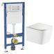 Набір інсталяційний: KUBIK унітаз twist, сидіння duroplast +458.103.00.2 DUOFIX Basic інсталяція для унітазу, без клавіші, Imprese c06810200+458.103.00.2 102226 фото 1