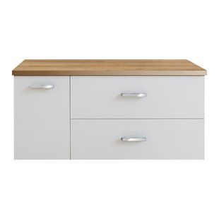 VICTORIA BASIC MODULAR комплект 89см: тумба 59см під накладний умивальник; модуль 30см із дверцятами; стільниця89 см; колір:білий/білий/дуб ROCA A85657580D A85657580D фото