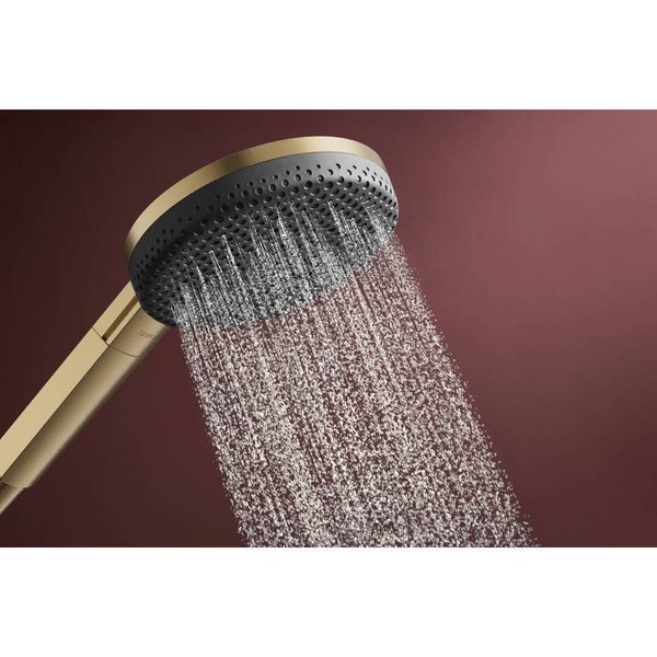 RAINDANCE ALIVE SELECT S ручний душ (3 типи струменів RainAir, PowderRain, Massage), шліфованна бронза HANSGROHE 24500140 24500140 фото