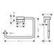 ADDSTORIS тримач для рушникiв у формi кiльця, колiр бiлий матовий HANSGROHE 41754700 41754700 фото 2