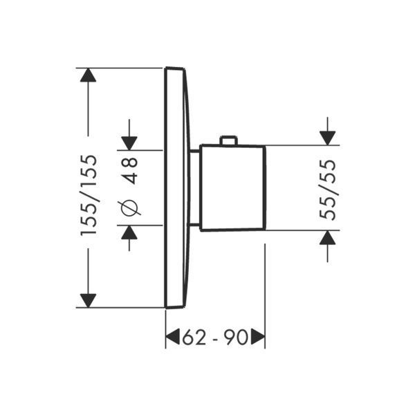 Pura Vida 150 - термостат HANSGROHE 157724000 HANSGROHE 15772400 15772400 фото