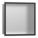 HANSGROHE XtraStoris Individual настінна ніша з вбудованою рамою 30*30*10см, колір шліфованний чорний хром HANSGROHE 56097340 56097340 фото 1