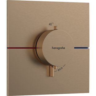 SHOWERSELECT COMFORT E термостат для 1 споживача, прихований монтаж, колір шліфована бронза HANSGROHE 15574140 15574140 фото