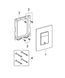 Skate Cosmopolitan Накладная панель смыва кнопка для инсталляции хром Grohe 38732BR0 38732BR0 фото 4