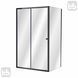 Чорна Душова кабіна 120 х 80 розсувна, скло прозоре 6мм, Imprese VALTICE New i51185 95146 фото 1