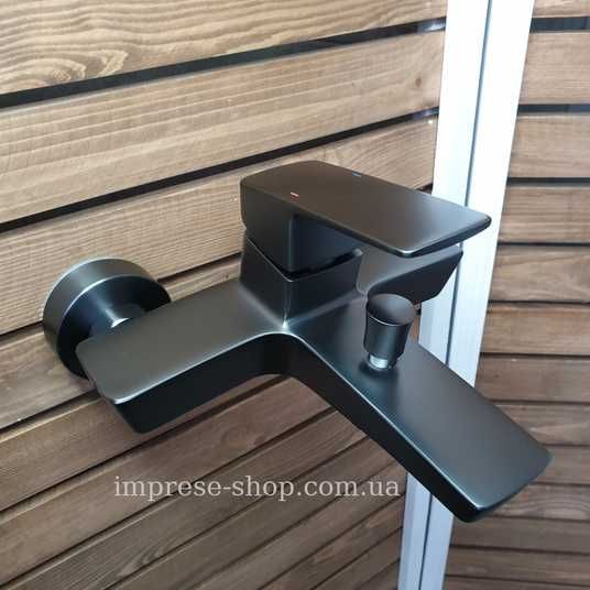 Графітовий змішувач для ванни IMPRESE GRAFIKY ZMK041807040 кран