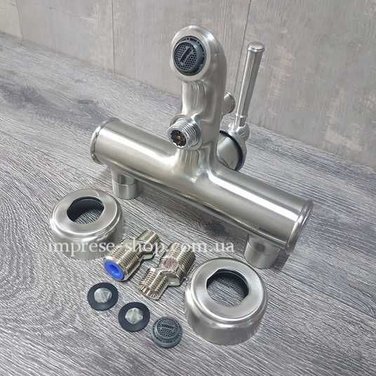 Вінтажний Змішувач для ванни никіль IMPRESE HYDRANT ZMK031806040
