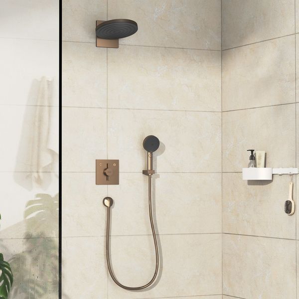 DUO TURN E змішувач для 2 споживачів, ПМ, колір шліфованна бронза HANSGROHE 75417140 75417140 фото