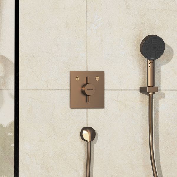 DUO TURN E змішувач для 2 споживачів, ПМ, колір шліфованна бронза HANSGROHE 75417140 75417140 фото