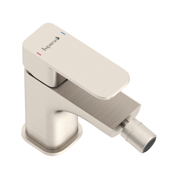 IMPRESE Bilovec нікель. Змішувач для біде, soft-cube, латунь. f03100906AA 93824 фото