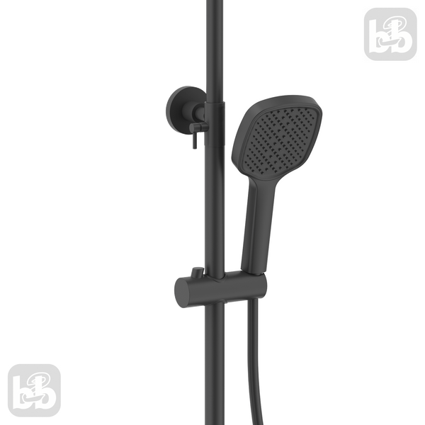 Imprese MODUS BT черная Душевая система колонна с термостатом для ванны: 99-154/28см. t048B08210SR 97049 фото