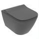 Volle Solo (сірий). Cидіння-кришка для унітазу (slow-closing; Slim; Duroplast). 13-55-111Grey(2) 13-55-111Grey(2) фото 1