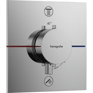 SHOWERSELECT COMFORT E термостат для 2 споживачів, прихований монтаж, колір хром HANSGROHE 15572000 15572000 фото