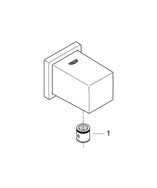 Шланговое подсоединение Grohe Euphoria Cube 27704000 27704000 фото