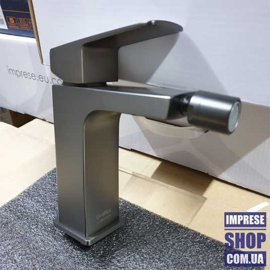 Графітовий Змішувач для біде IMPRESE GRAFIKY ZMK041807070 сучасний