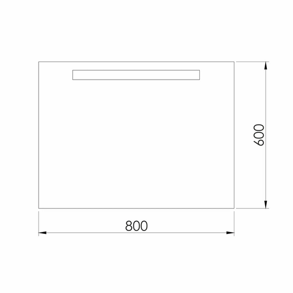 Зеркало с подсветкой 60x80 см Imprese Rubin m08609900MF 96454 фото