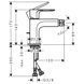 REBRIS E змішувач для біде, чорний матовий HANSGROHE 72211670 72211670 фото 2