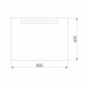 Зеркало с подсветкой 60x80 см Imprese Rubin m08609900MF 96454 фото 3