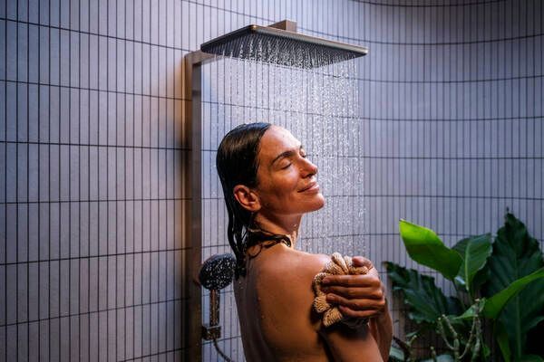 RAINDANCE ALIVE Q Showerpipe душова система 210/340 2jet, з термостатом, шліфованна бронза HANSGROHE 24590140 24590140 фото