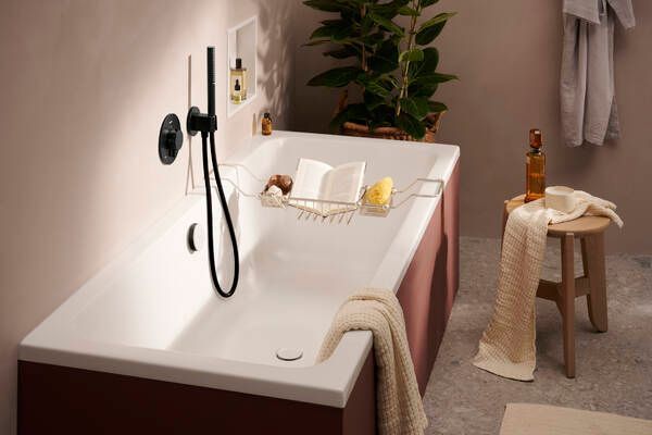 FIXFIT Porter S тримач для душу, колір шліфований чорний хром HANSGROHE 26888340 26888340 фото
