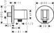 FIXFIT Porter S тримач для душу, колір шліфований чорний хром HANSGROHE 26888340 26888340 фото 3