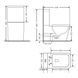 SKALA унитаз напольный twist, сиденье duroplast slow-closing IMPRESE с06506000 с06506000 фото 2