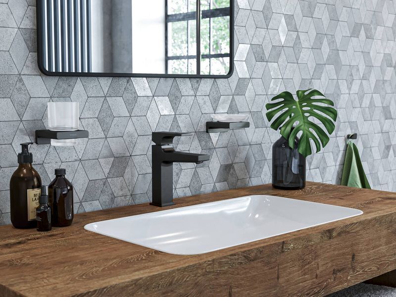 Склянка для ванної кімнати HANSGROHE ADDSTORIS 41749670, чорний HANSGROHE 41749670 41749670 фото
