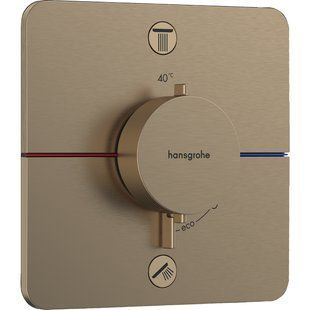 SHOWER SELECT COMFORT Q термостат для 2х споживачів, ПМ, колір шліфована бронза HANSGROHE 15583140 15583140 фото