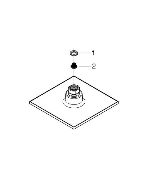 Euphoria Cube Верхній душ 152x152 Grohe 27705000 27705000 фото