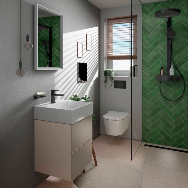 ELU PURA S унітаз підвісний 54*36,6см AquaHelix Flush, HygieneEffect, в комплекте з сиденням Slim з функцією SoftClose and QuickRelease HANSGROHE 62025450 62025450 фото