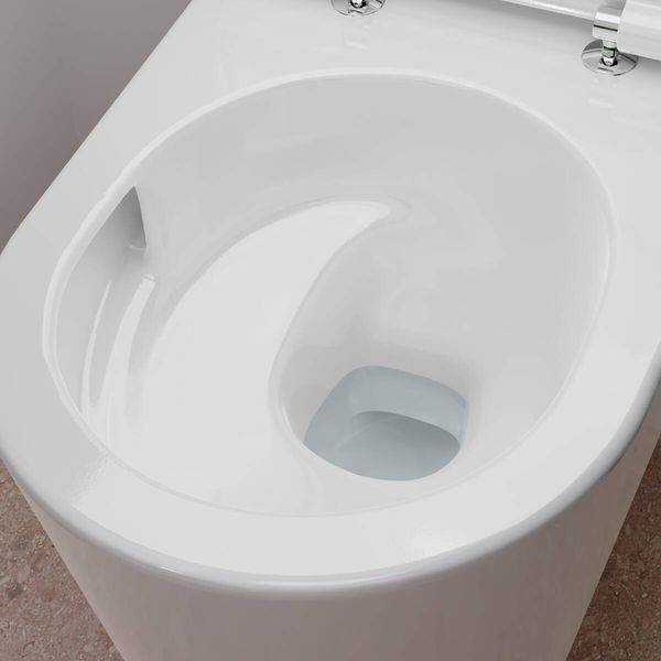 ELU PURA S унітаз підвісний 54*36,6см AquaHelix Flush, HygieneEffect, в комплекте з сиденням Slim з функцією SoftClose and QuickRelease HANSGROHE 62025450 62025450 фото