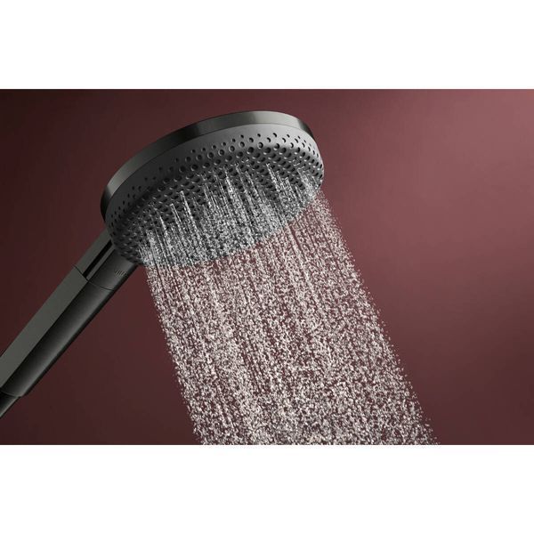 RAINDANCE ALIVE SELECT S ручний душ (3 типа струи RainAir, PowderRain, Massage), шліфованний чорний хром HANSGROHE 24500340 24500340 фото