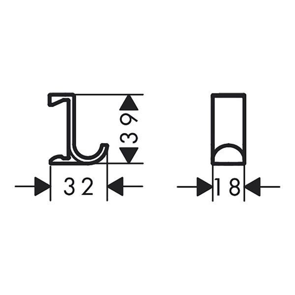 Гачок для ванної кімнати HANSGROHE WALLSTORIS 27914670, чорний HANSGROHE 27914670 27914670 фото