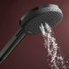 RAINDANCE ALIVE SELECT S ручний душ (3 типа струи RainAir, PowderRain, Massage), шліфованний чорний хром HANSGROHE 24500340 24500340 фото 3