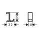 Гачок для ванної кімнати HANSGROHE WALLSTORIS 27914670, чорний HANSGROHE 27914670 27914670 фото 2